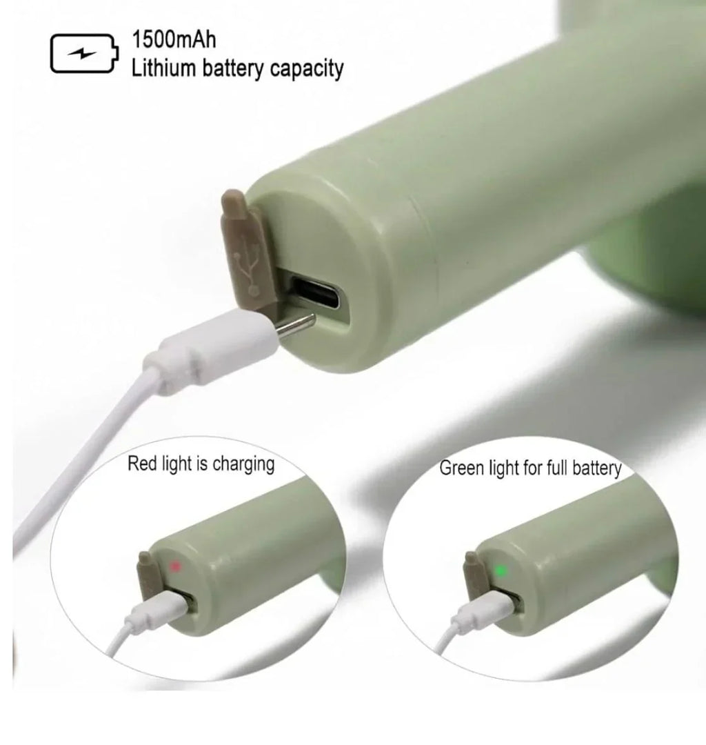4 in 1 Handheld Electric Vegetable Cutter | قطاعة خضار كهربائية 4 في 1
